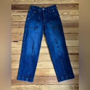 Loft Dark Wash Straight Jeans Size 26 | 2